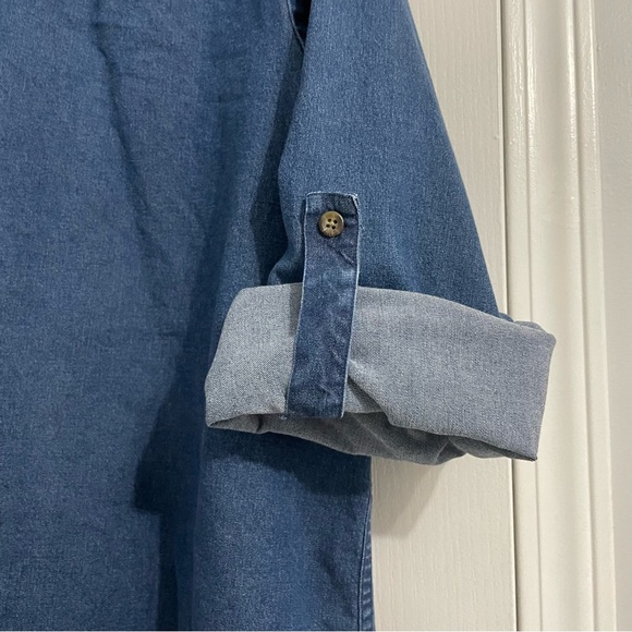 Charter Club Soft Denim Button Down Shirt Women’s  18W - Picture 5 of 8